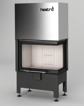 Kominek powietrzny gilotyna Heatro 55PH black