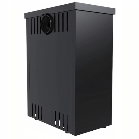 Piec kominkowy wolnostojący stalowy 9,8 kW Defro Della Przyłącze Zestaw