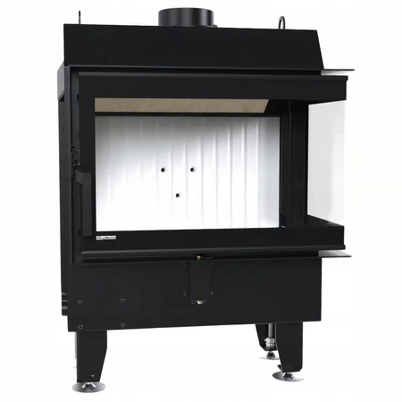 Wkład kominkowy prawy 7 kW Eko Defro Impuls SM BP Basic Zestaw montażowy