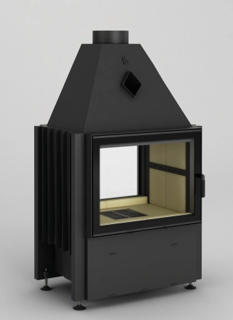 Wkład kominkowy dwustronny Hajduk Volcano FDT 11 kW