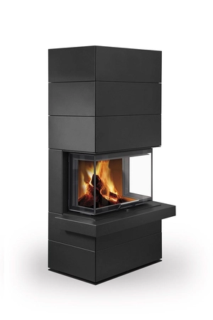 Kominek akumulacyjny Romotop CARA C N 03 płyta stalowa