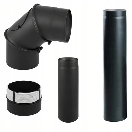 Wkład kominkowy prawy gilotyna 10 kW Defro Impuls ME BP G Zestaw montażowy