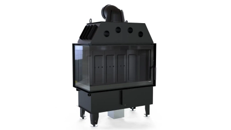 Wkład kominkowy lewy Defro Home INTRA ME BL