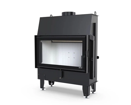 Kominek wkład prosty Defro Home Impuls ME i zestaw do montażu zabudowy