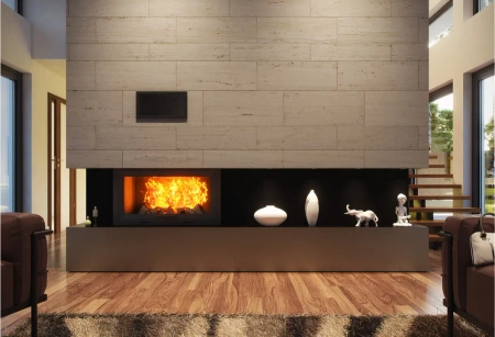 Kratka z żaluzją stałą czarna KRVZS450x220-ML.CZ Ventlab