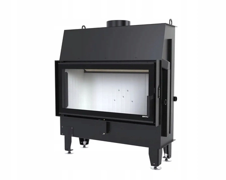 Kominek wkład prosty Defro Home Impuls LA i zestaw do montażu zabudowy