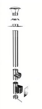 Wkład kominowy kwasoodporny fi 110 mm SWK110/8,2m Darco