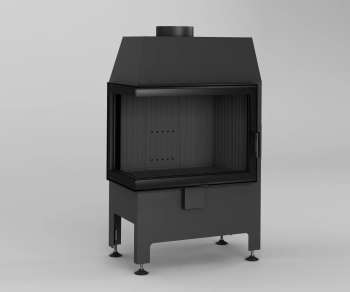 Kominek powietrzny narożny lewy Heatro 55L black