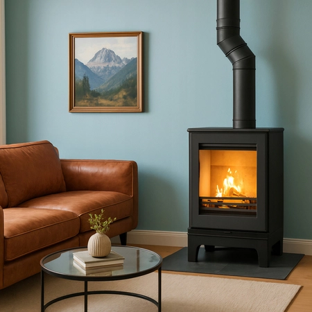 Piec wolnostojący koza 5,7 kW Kawmet Harita S15v Basic ECO EKOPROJEKT