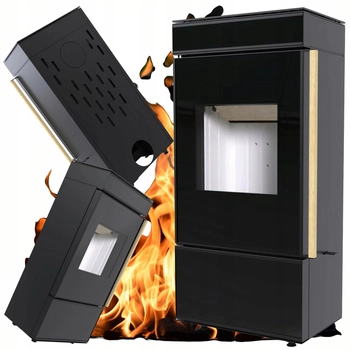 Piec kominkowy powietrzny wolnostojący stalowy o mocy 6 kW Defro Cube Mini