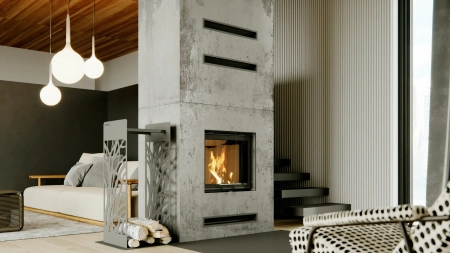 Wkład kominkowy z płaszczem wodnym Defro Home NAVI SM G