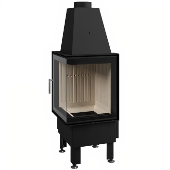 Wkład kominkowy powietrzny narożny  prawy Hajduk SMART 2PT-S