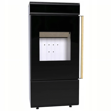 Piec kominkowy wolnostojący stalowy 6 kW Defro Cube Mini Przyłącze Zestaw