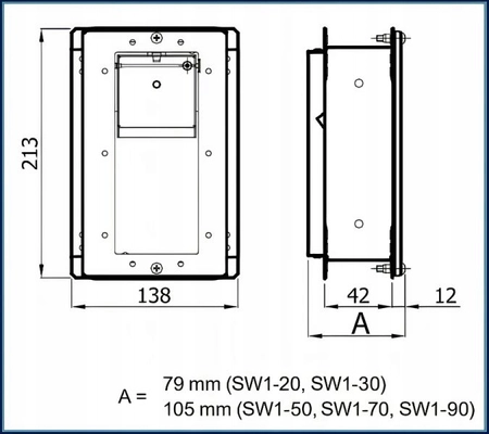 Stabilizator wentylacji STABILER 90 m3/h SW1-90 Darco