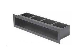 Luft prosty czarny z ramką V-OPEN KRVO-I/R-450x100-ML.CZ Ventlab