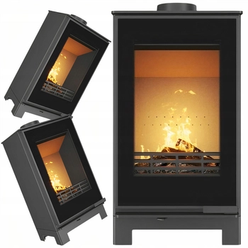 Piec wolnostojący stalowo żeliwny 9,5 kW KAWMET VENUS S16 Basic Decor ECO