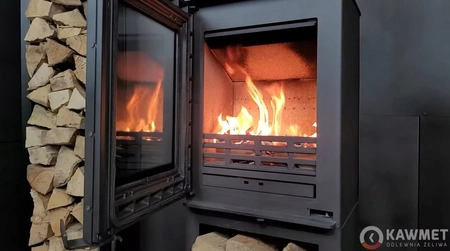 Piec wolnostojący stalowo żeliwny o mocy 9,5 kW KAWMET VENUS S16 Basic ECO