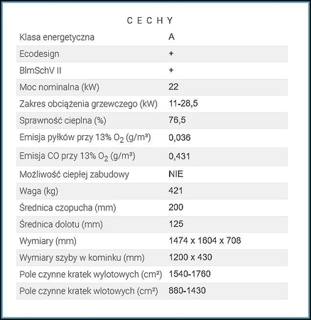 Wkład kominkowy powietrzny tunel gilotyna Hitze ARDENTE DUO 120x43.DGS