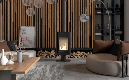 Piec kominkowy powietrzny Hajduk Rectan F1