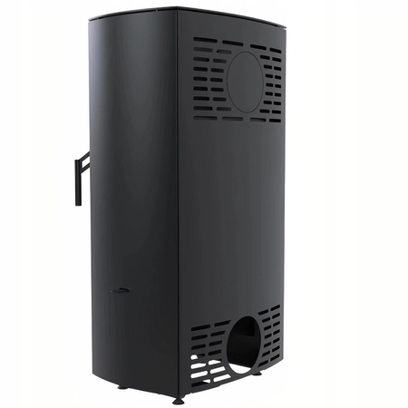 Piec kominkowy wolnostojący stalowy moc 6 kW Defro Ceres Przyłącze Zestaw