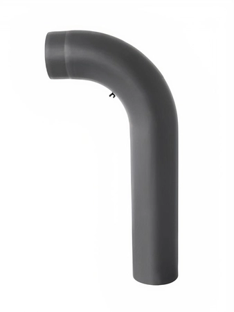 Kolano spalinowe gięte wysokie krótkie z rewizją KGR120/90-CZ2/WK