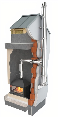 Komin Izolowany Żaroodporny SKDZ160x260/7,7 m Darco