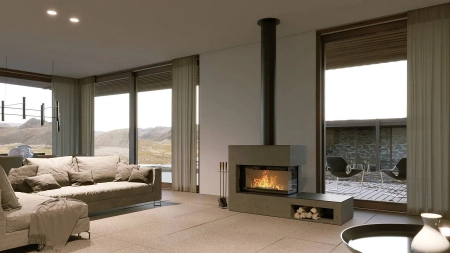 Wkład kominkowy powietrzny prawy Defro Home IMPULS LA BP