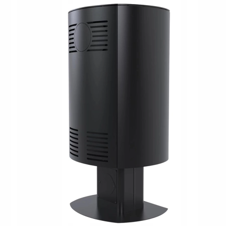 Piec kominkowy wolnostojący stalowy moc 9 kW Defro DEA TOP Przyłącze Zestaw