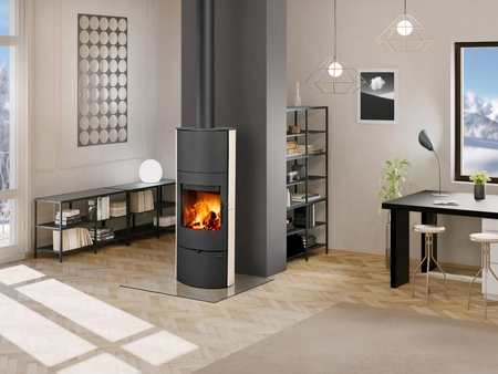 Piec kominkowy akumulacyjny Romotop EVORA 01 AKUM ceramika