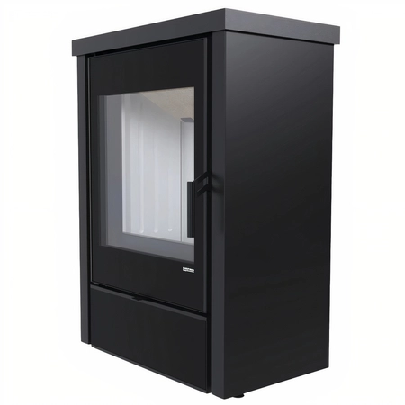 Piec kominkowy wolnostojący stalowy 9,8 kW Defro Della Przyłącze Zestaw