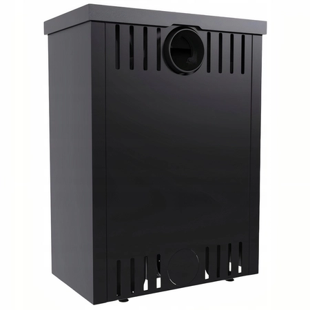 Piec kominkowy wolnostojący stalowy 9,8 kW Defro Della Przyłącze Zestaw