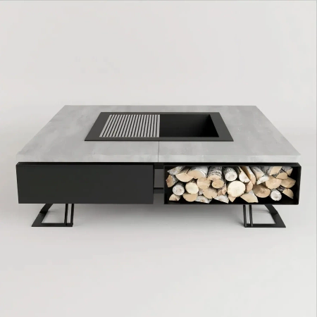 Ruszt do paleniska ogrodowego Hetta Square 140 cm Inox