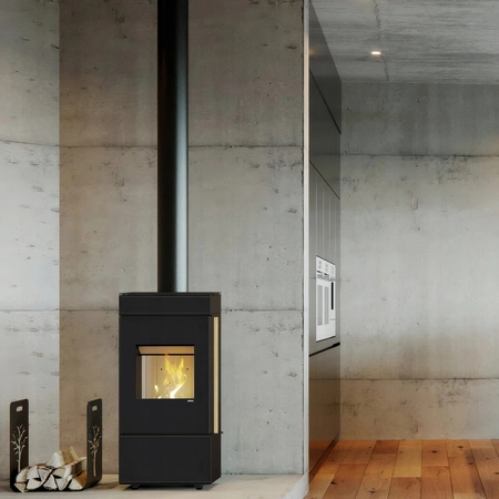 Piec kominkowy powietrzny wolnostojący stalowy o mocy 6 kW Defro Cube Mini