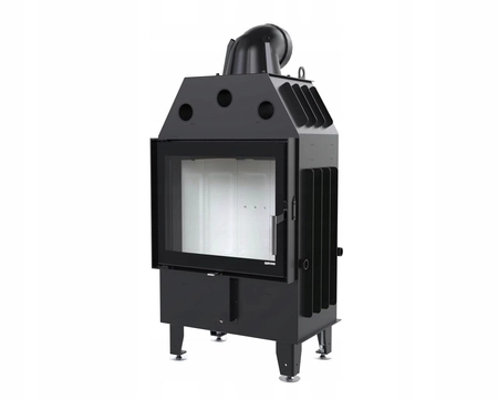 Wkład kominkowy prosty moc 10 kW Eko Defro Home Intra SM Zestaw montażowy