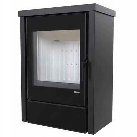 Piec kominkowy wolnostojący stalowy 9,8 kW Defro Della Przyłącze Zestaw