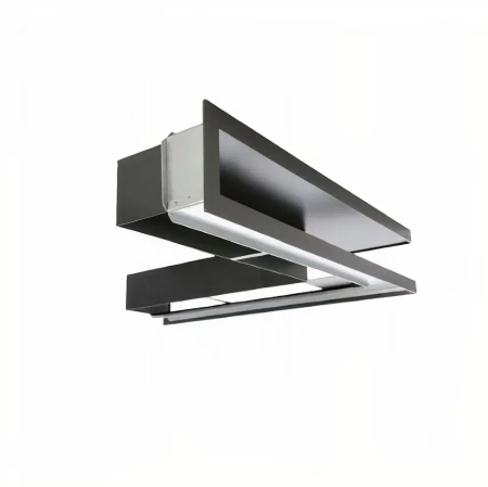 Luft narożny czarny z ramką KRVO-L/R-500x500/70-ML.CZ Ventlab