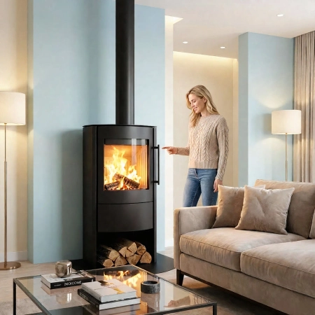 Piec kominkowy stalowy powietrzny Hajduk Compact 6,5 kW