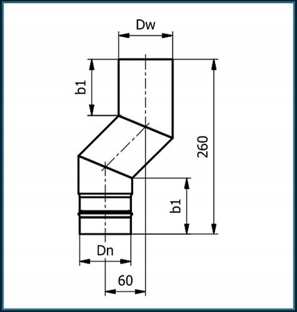 Kolano typu S60 do pieca na pellet SPP KS100/S60-CZ1,2SP Darco