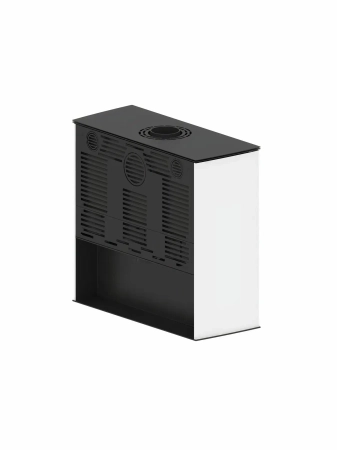 Piec kominkowy powietrzny Hitze Lupo L-W biały