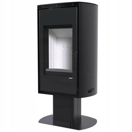 Piec kominkowy wolnostojący stalowy moc 9 kW Defro DEA TOP Przyłącze Zestaw