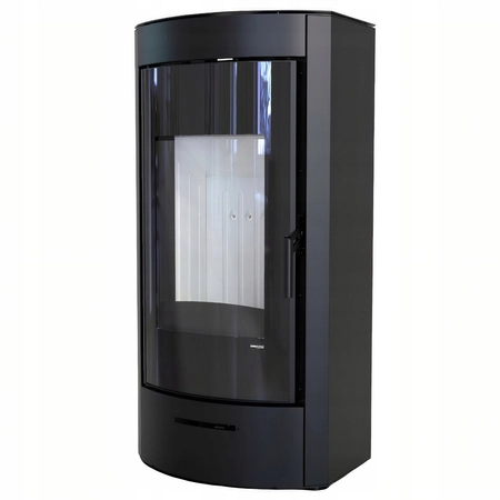 Piec kominkowy wolnostojący stalowy moc 9 kW Defro Orti Przyłącze Zestaw