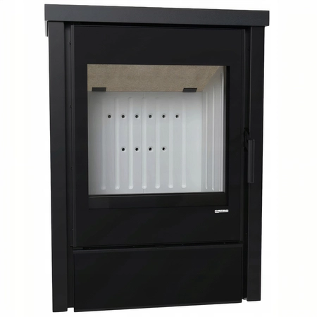 Piec kominkowy wolnostojący stalowy 9,8 kW Defro Della Przyłącze Zestaw