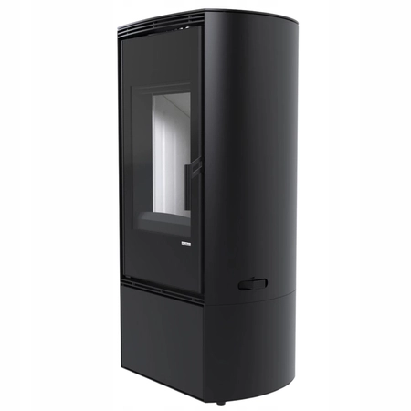 Piec kominkowy wolnostojący stalowy moc 9 kW Defro DEA Przyłącze Zestaw