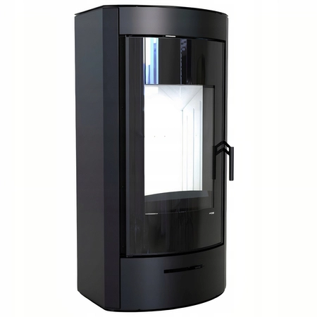 Piec kominkowy wolnostojący stalowy moc 9 kW Defro Orti Przyłącze Zestaw