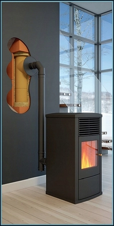 Rura prosta czarna do pieców na pellet SPP100/250 mm RP100/250-CZ1,2SP Darco