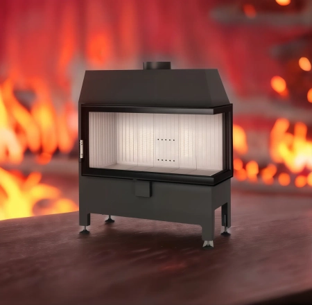 Wkład kominkowy powietrzny narożny Heatro 69P