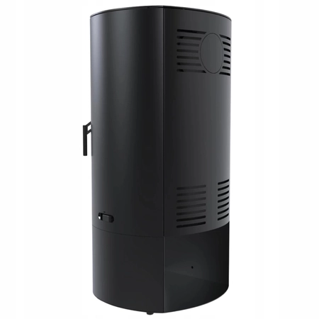 Piec kominkowy wolnostojący stalowy moc 9 kW Defro DEA LOG Przyłącze Zestaw