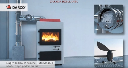 Regulator ciągu kominowego z redukcją RCO-150/130