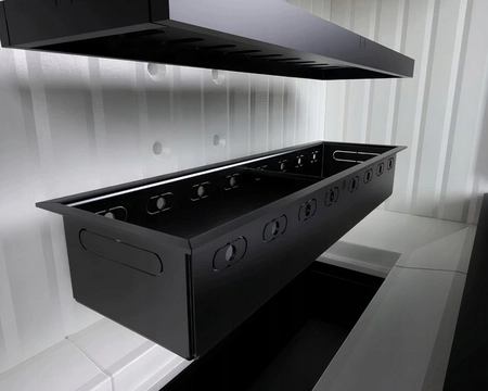 Wkład kominkowy prosty gilotyna 8 kW Eko Defro Impuls SM G Zestaw montażowy