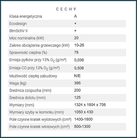 Wkład kominkowy powietrzny tunel gilotyna Hitze ARDENTE DUO 105x43.DGS